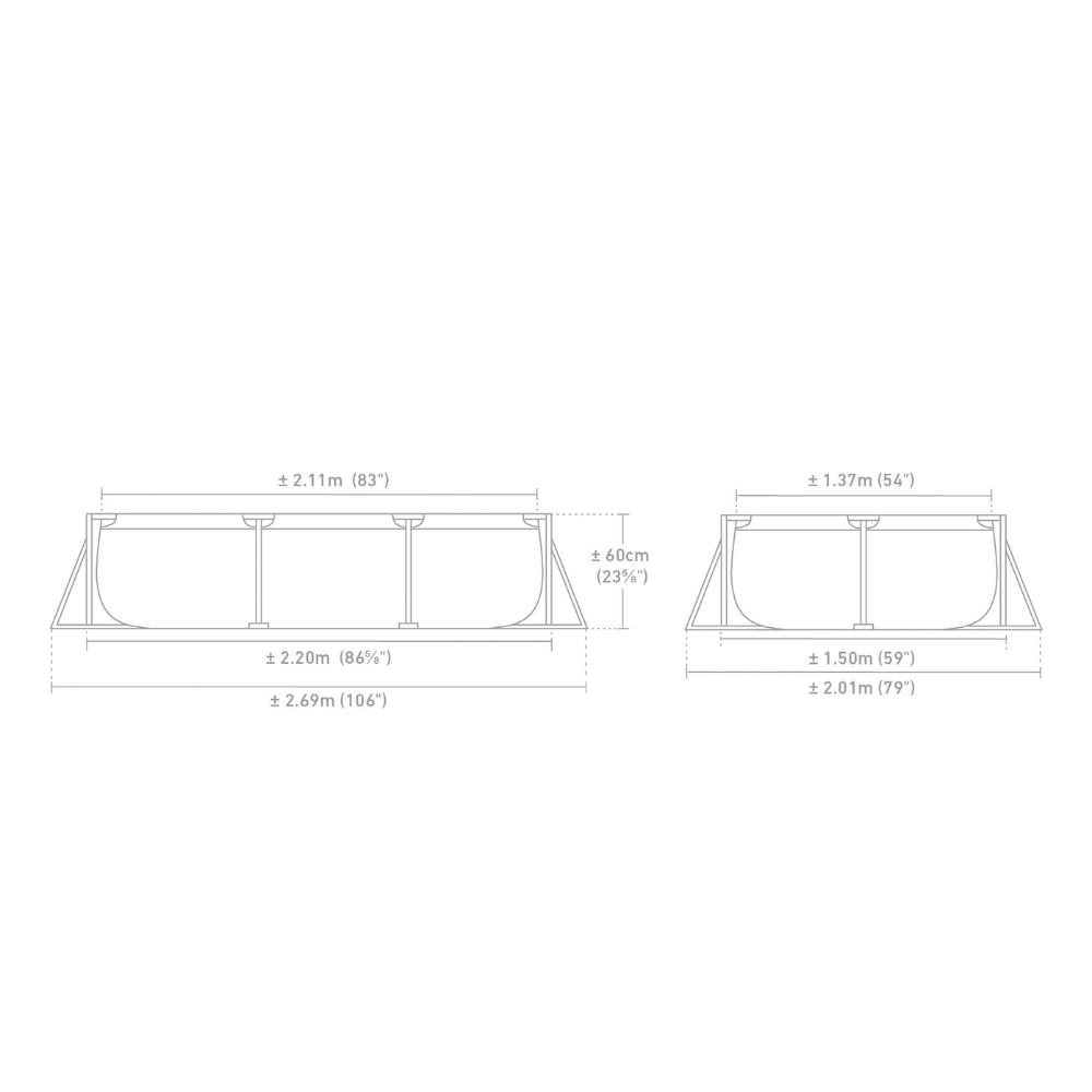PISCINA ESTRUCTURAL INTEX SMALL FRAME 220X150X60 CM - 9