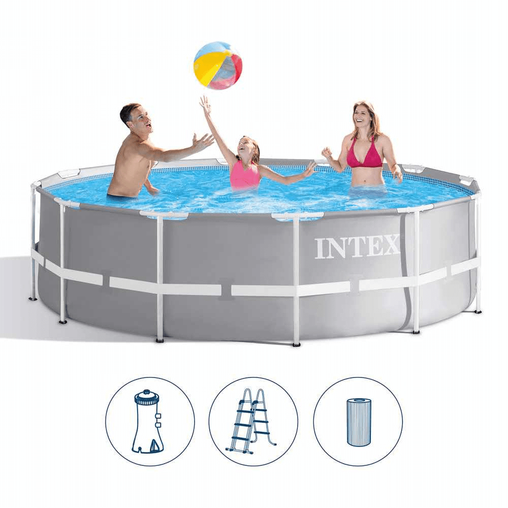 PISCINA ESTRUCTURAL INTEX PRISMA FRAME 366X99 CM + BOMBA - 5