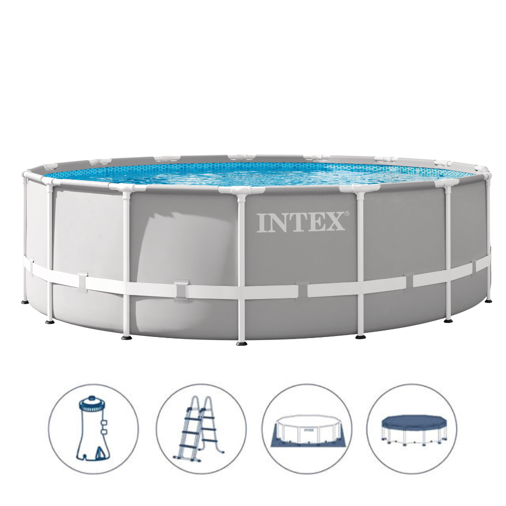 PISCINA ESTRUCTURAL INTEX PRISMA FRAME SET 457X122 CM + BOMBA - 5