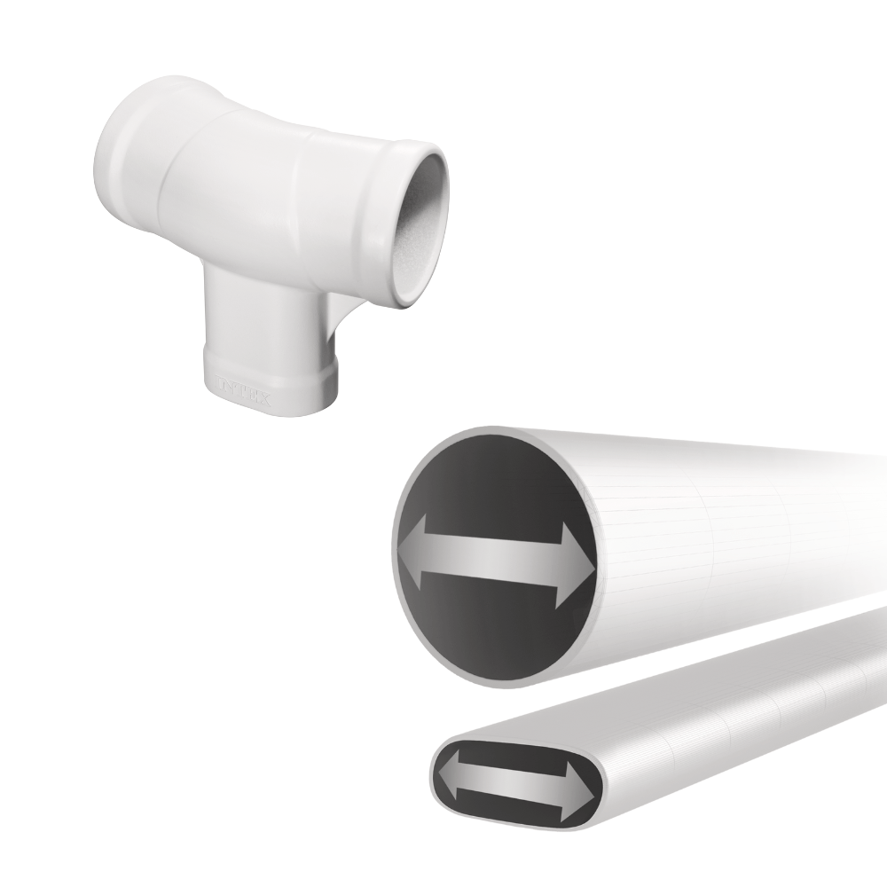 PISCINA ESTRUCTURAL INTEX PRISMA FRAME SET 610X132 CM + BOMBA + ESCALERA + COBERTOR + BASE - 2