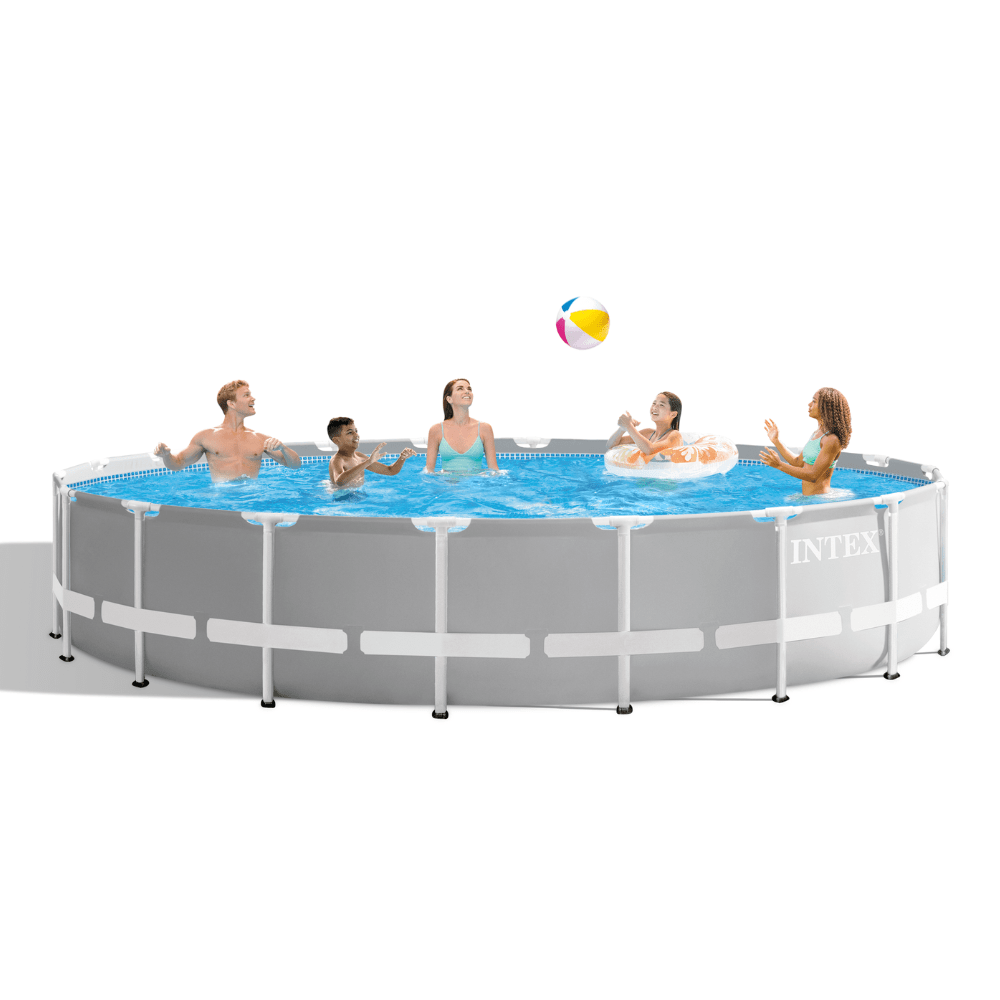 PISCINA ESTRUCTURAL INTEX PRISMA FRAME SET 610X132 CM + BOMBA + ESCALERA + COBERTOR + BASE - 6