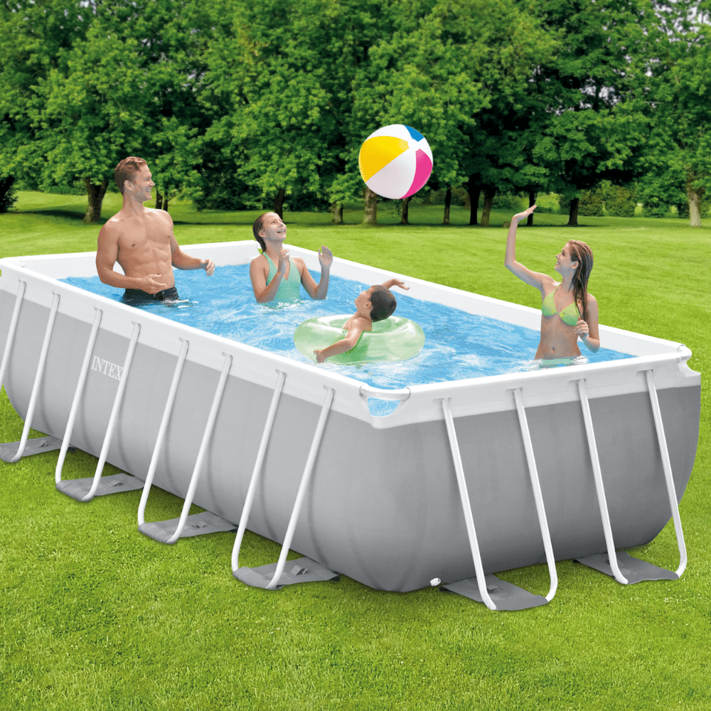 PISCINA ESTRUCTURAL INTEX PRISMA FRAME SET 400X200X100 CM + BOMBA + ESCALERA - 4