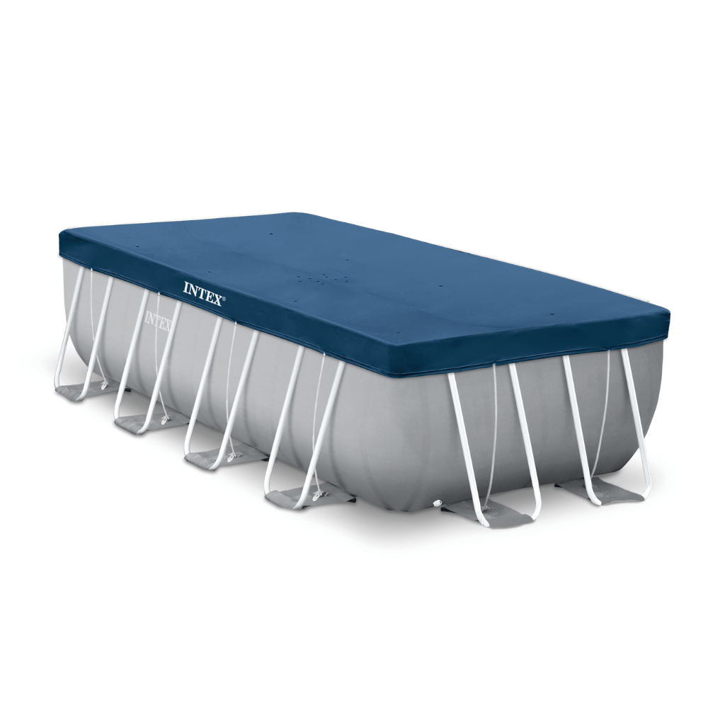 PISCINA ESTRUCTURAL INTEX PRISMA FRAME SET 488X244X107 CM + BOMBA + ESCALERA + COBERTOR + BASE - 8