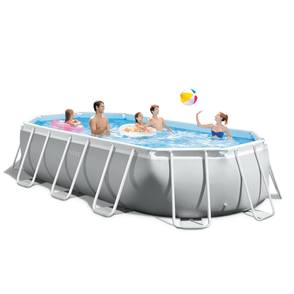 PISCINA ESTRUCTURAL INTEX PRISMA FRAME SET 503X274X122 CM + BOMBA + ESCALERA + COBERTOR + BASE - 6