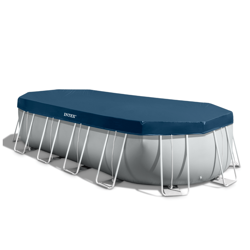 PISCINA ESTRUCTURAL INTEX PRISMA FRAME SET 610X305X122 CM + BOMBA + ESCALERA + COBERTOR + BASE - 7