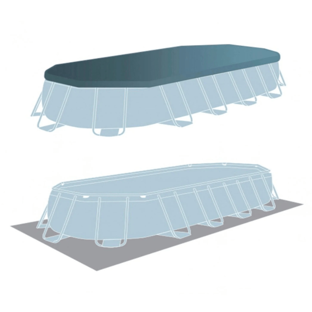 PISCINA ESTRUCTURAL INTEX PRISMA FRAME SET 610X305X122 CM + BOMBA + ESCALERA + COBERTOR + BASE - 10