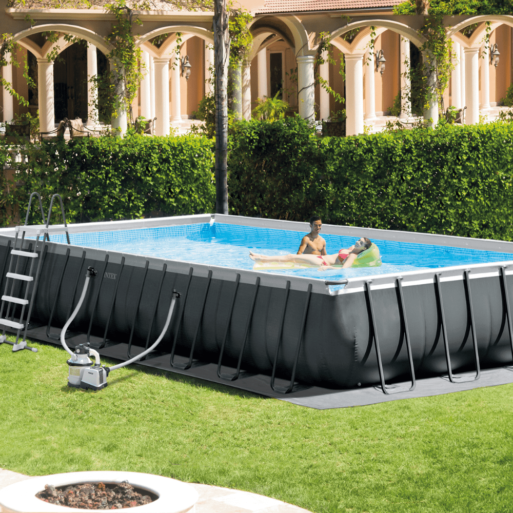 PISCINA ESTRUCTURAL INTEX ULTRA XTR FRAME SET 975X488X132 CM + BOMBA + ESCALERA + COBERTOR + BASE - 4
