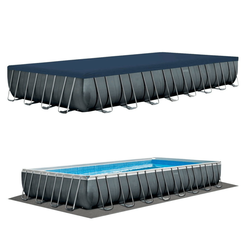 PISCINA ESTRUCTURAL INTEX ULTRA XTR FRAME SET 975X488X132 CM + BOMBA + ESCALERA + COBERTOR + BASE - 10