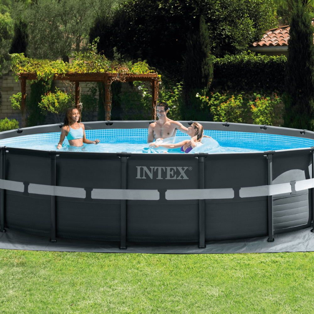 PISCINA ESTRUCTURAL INTEX ULTRA XTR FRAME SET 549X132 CM + BOMBA + ESCALERA + COBERTOR + BASE - 4
