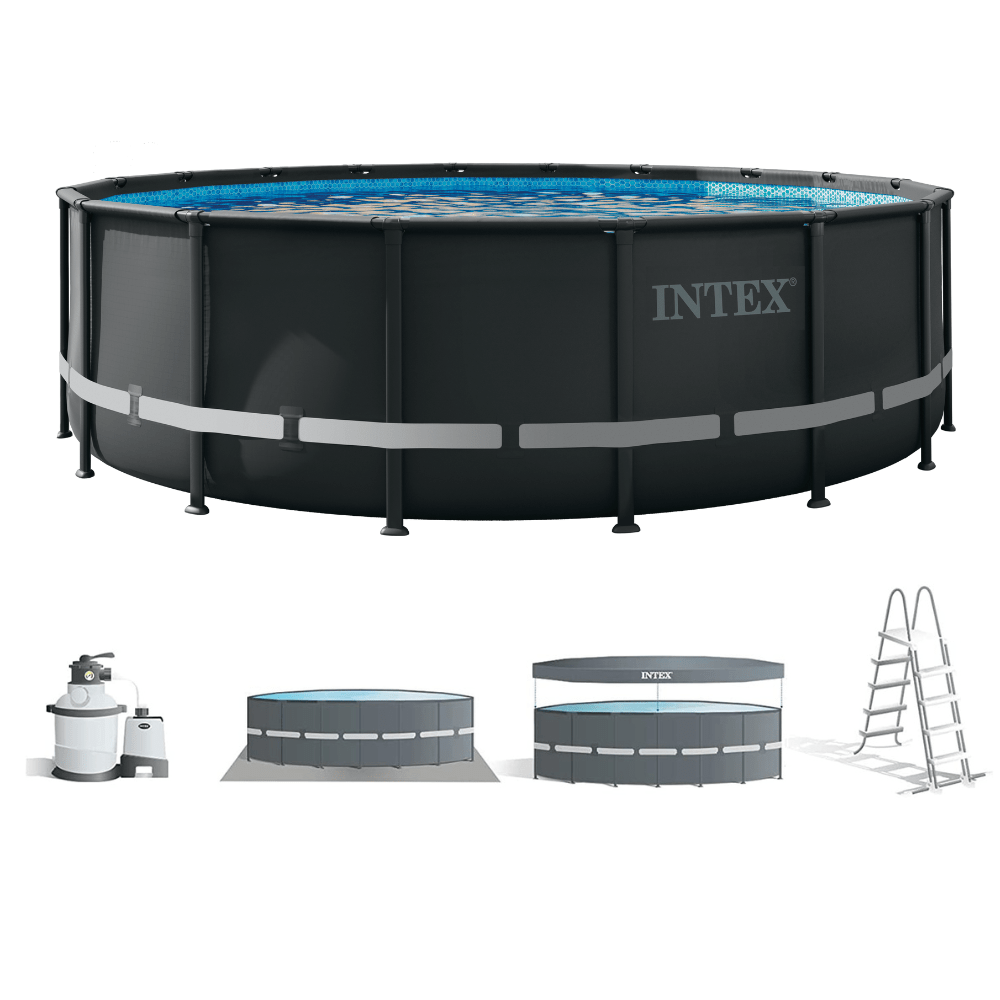 PISCINA ESTRUCTURAL INTEX ULTRA XTR FRAME SET 549X132 CM + BOMBA + ESCALERA + COBERTOR + BASE - 5