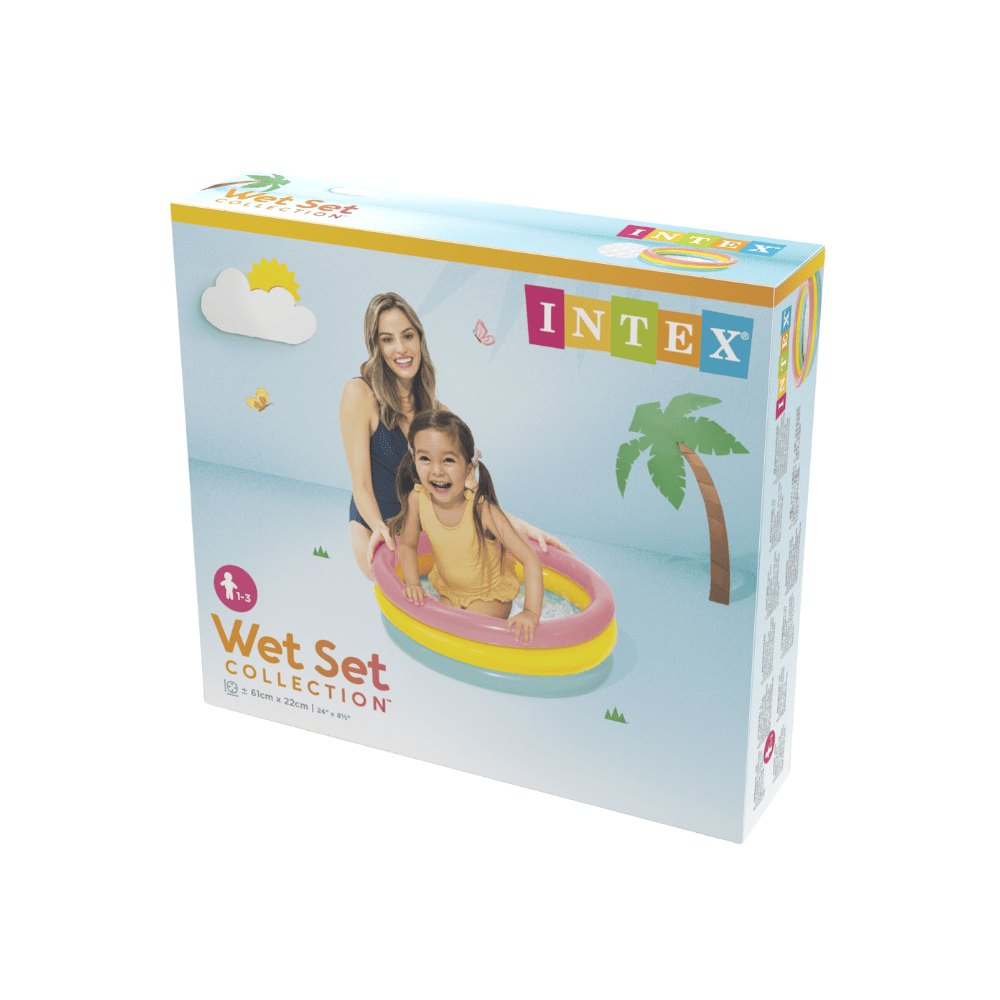 PISCINA INTEX BEBÉ INFLABLE 61X22 CM SUNSET GLOW - 7