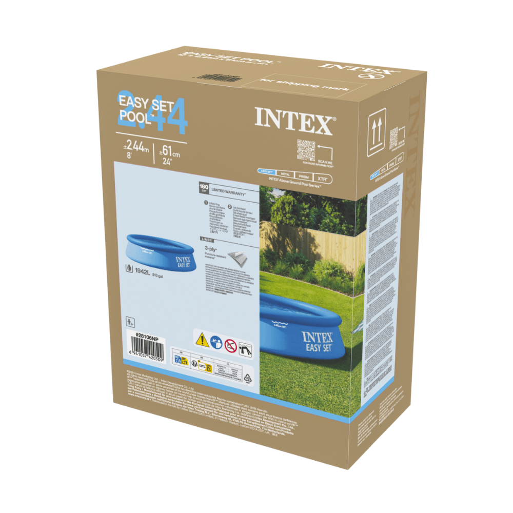 PISCINA INFLABLE INTEX EASY SET 244X61 CM - 6