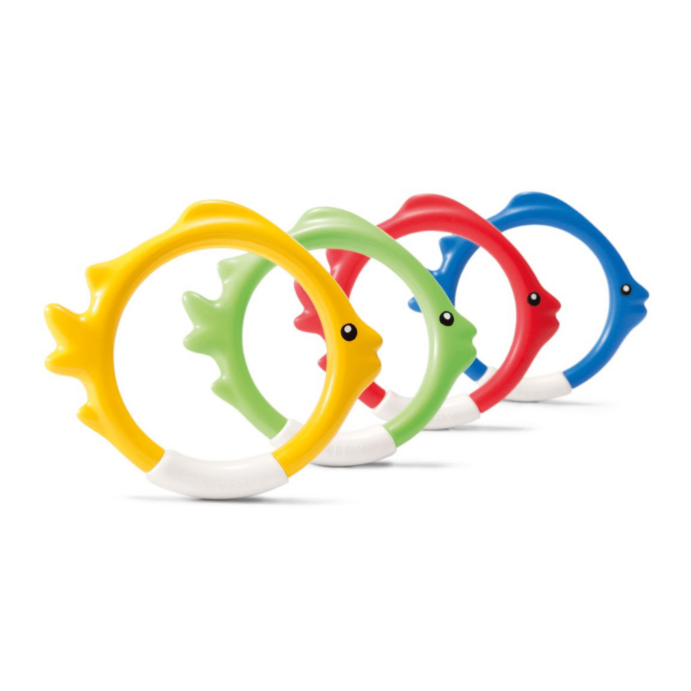 JUEGO INTEX PISCINA 4 ANILLOS PEZ BAJO EL AGUA FISH RINGS - 1