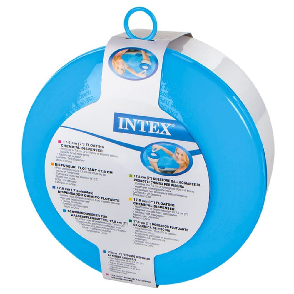 DISPENSADOR INTEX CLORO FLOTANTE PISCINAS CHEMICAL DISPENSER 17.8 CM - 3