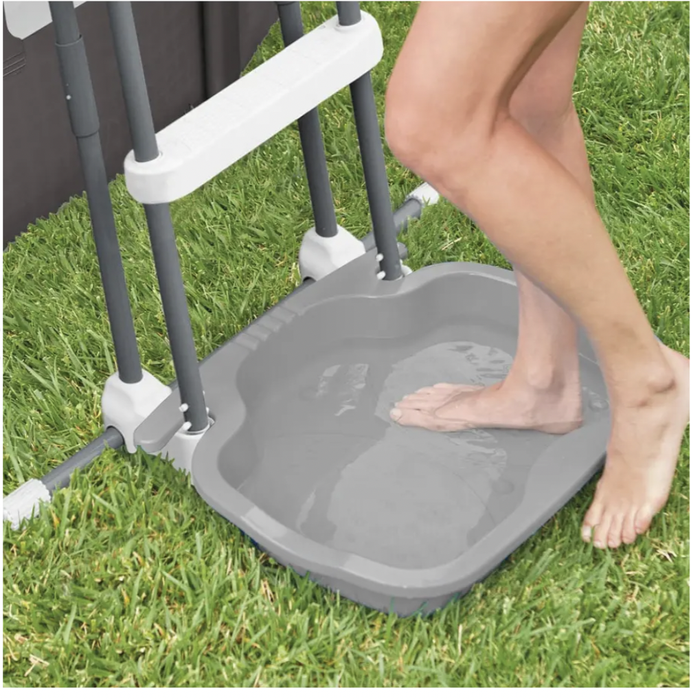 LIMPIA PIES INTEX PISCINA ANTIDESLIZANTE POOL FOOT BATH GRIS - 2