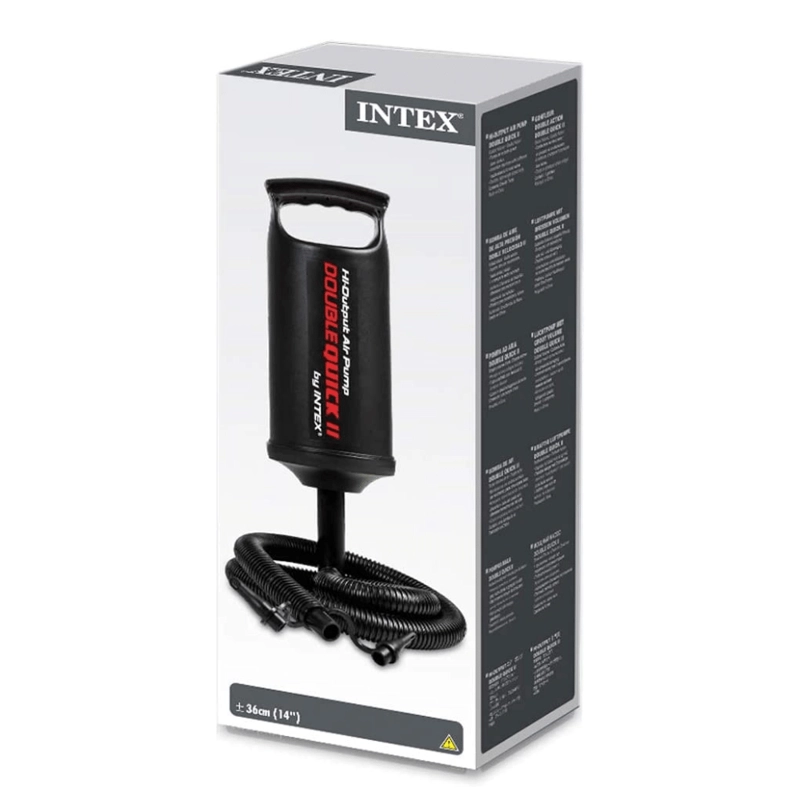 INFLADOR MANUAL INTEX 36 CM X 13 CM DOBLE VELOCIDAD DOUBLE QUICK II - 2