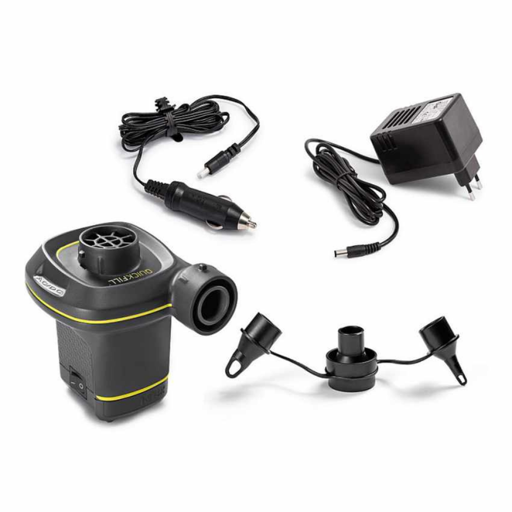 INFLADOR ELÉCTRICO INTEX 13 CM X 13 CM CORRIENTE 220-240V + ADAPTADOR DE AUTO 12 V QUICK-FILL AC/DC - 4