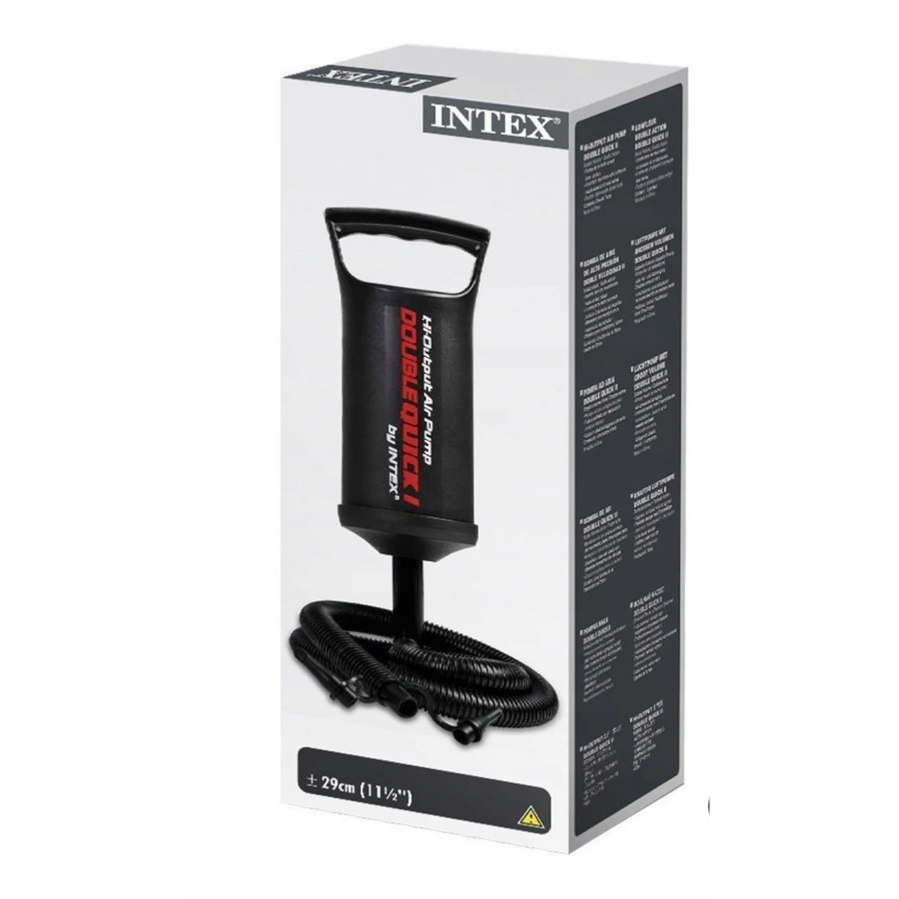 INFLADOR MANUAL INTEX 29 CM X 10 CM DOBLE VELOCIDAD DOUBLE QUICK I - 4