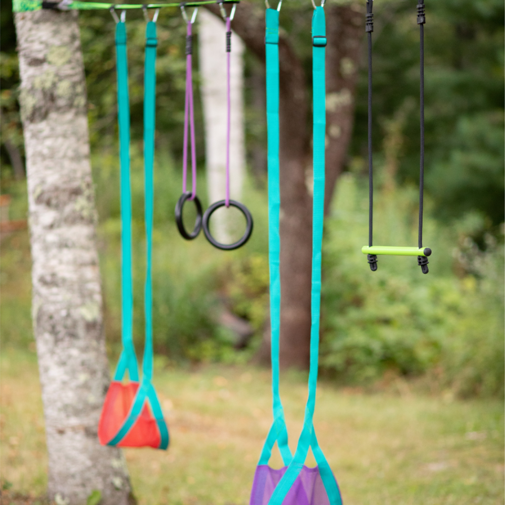 SET DE JUEGO SLACKERS MULTICOLOR OBSTÁCULOS SWINGLINE 11 M SWINGLINE 36 FT 5 OBSTACLES - 3