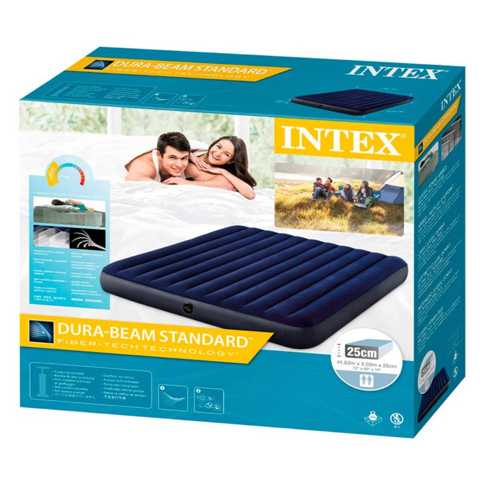 COLCHÓN INFLABLE INTEX 2 PLAZAS KING 183X203X25 CM CLASSIC DOWNY - 6