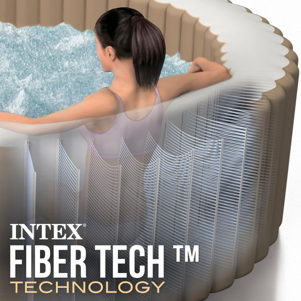JACUZZI INTEX 196 X 71 CM SPA HOT TUB INFLABLE BUBBLE MASSAGE 4 PERSONAS - 6