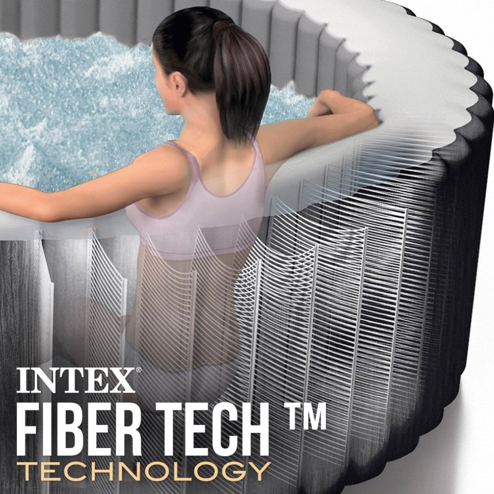 SPA HOT TUB INFLABLE INTEX GREYWOOD DELUXE 6 PERSONAS - 7