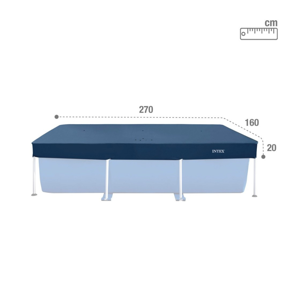 COBERTOR INTEX PISCINA RECTANGULAR 260 X 160 CM POOL COVER - 2