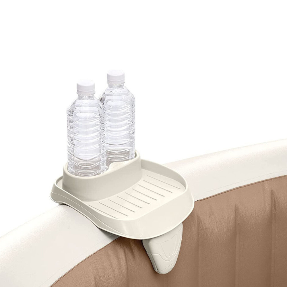 SOPORTE INTEX BEBIDAS SPA HOT TUB 2 PORTAVASOS + BANDEJA 26X22X18 CMS - 2