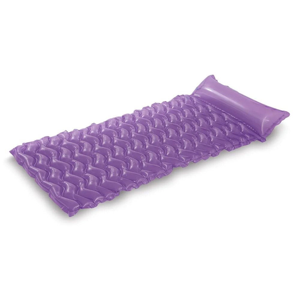 FLOTADOR INFLABLE INTEX MAT 229X86 CM TOTE-N-FLOAT MORADO - 1
