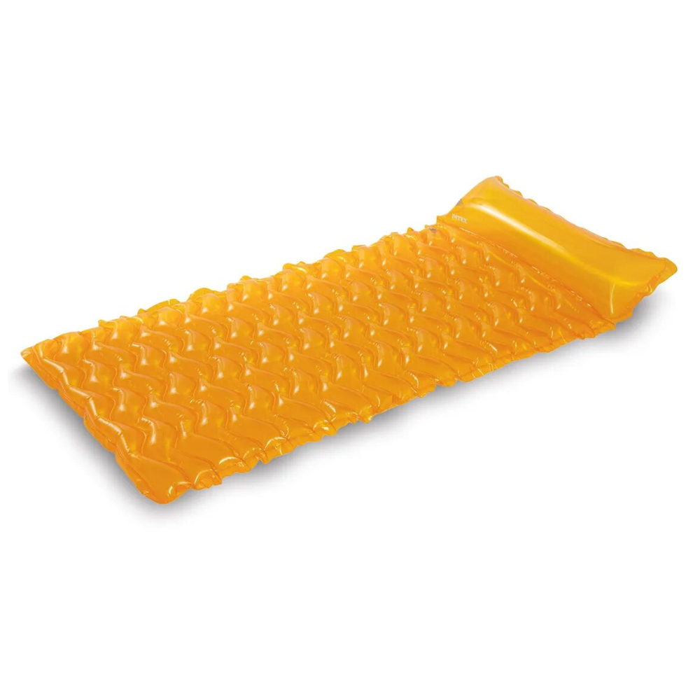 FLOTADOR INFLABLE INTEX MAT 229X86 CM TOTE-N-FLOAT NARANJA - 1