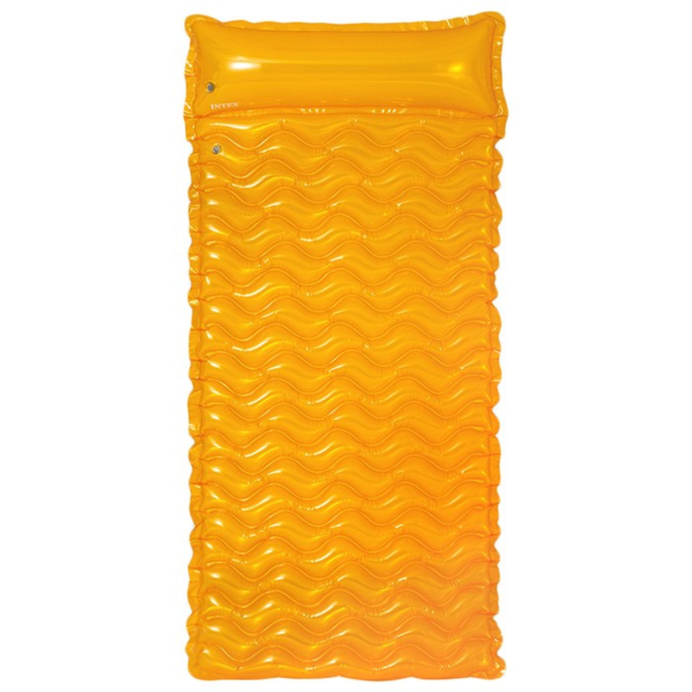 FLOTADOR INFLABLE INTEX MAT 229X86 CM TOTE-N-FLOAT NARANJA - 2