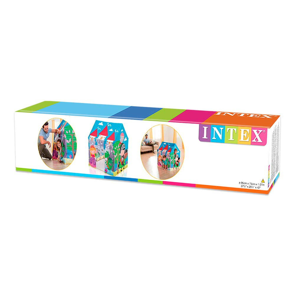 CASA DE JUEGOS INTEX MULTICOLOR ROYAL CASTLE PLAY TENT - 2