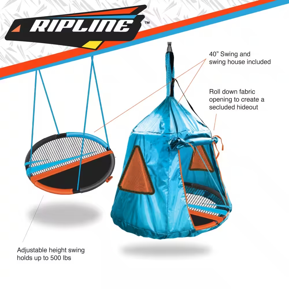 CASA COLUMPIO SLACKERS MULTICOLOR 102 CM RIPLINE SWING HOUSE 40 INCHES - 2