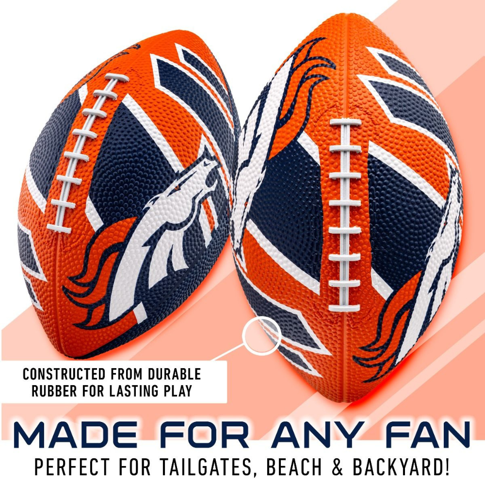 BALÓN FÚTBOL AMERICANO FRANKLIN SPORTS NFL TEAM BRONCOS 22 CM - 3