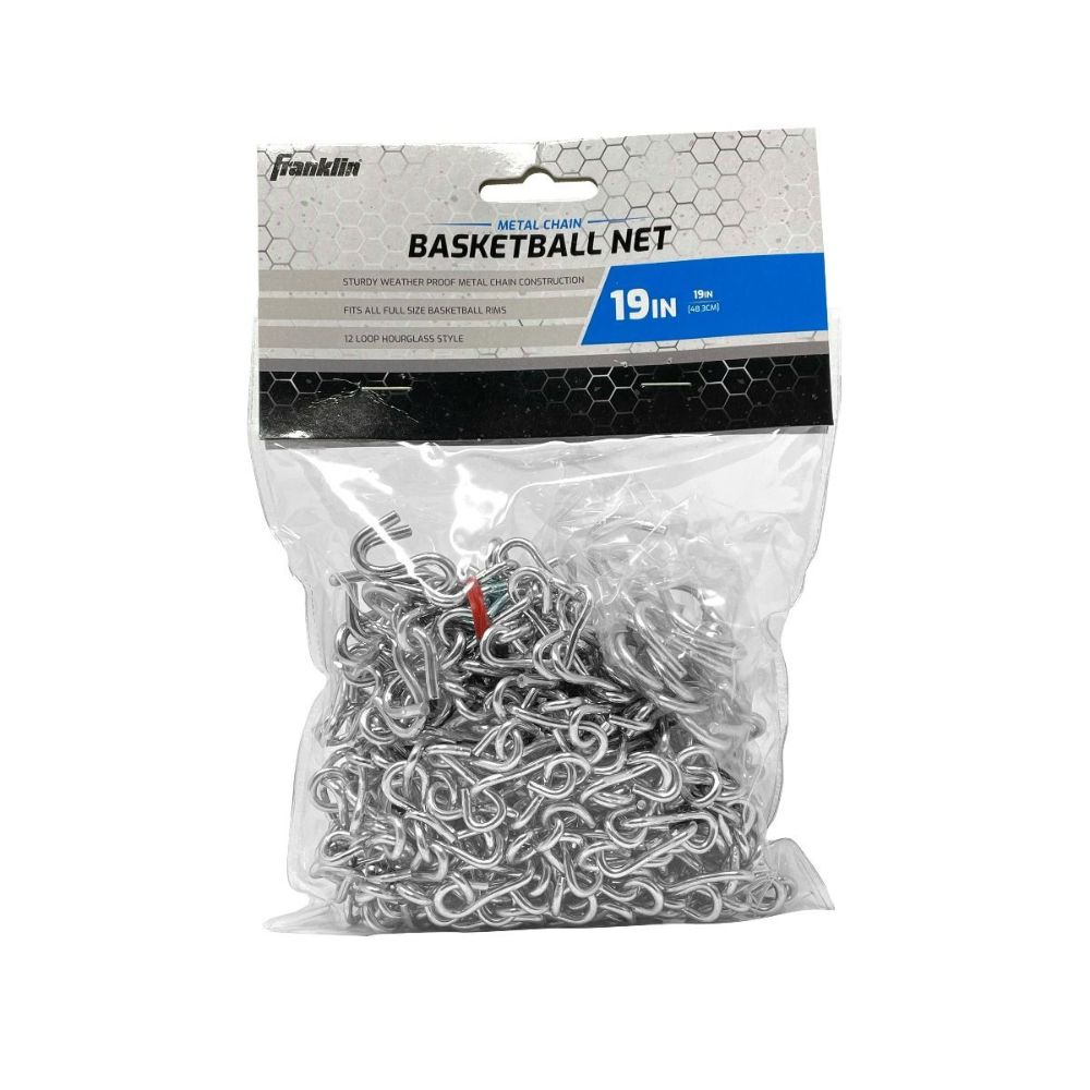 RED BASKETBALL DE METAL FRANKLIN SPORTS HOOP CHAIN 12 LOOP BASKETBALL NET - 2