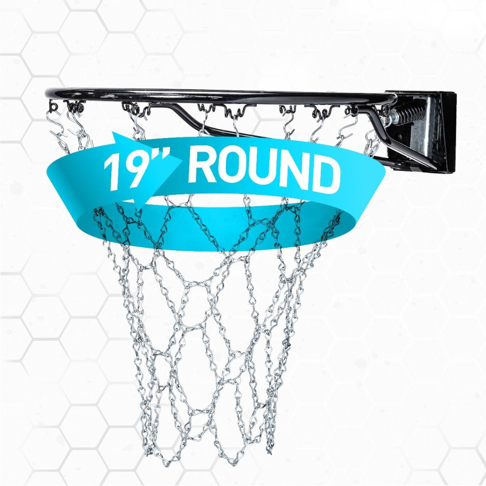 RED BASKETBALL DE METAL FRANKLIN SPORTS HOOP CHAIN 12 LOOP BASKETBALL NET - 6