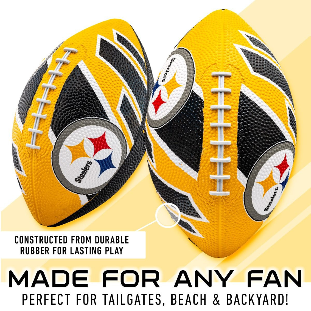 BALÓN FÚTBOL AMERICANO FRANKLIN SPORTS NFL TEAM STEELERS 22 CM - 3
