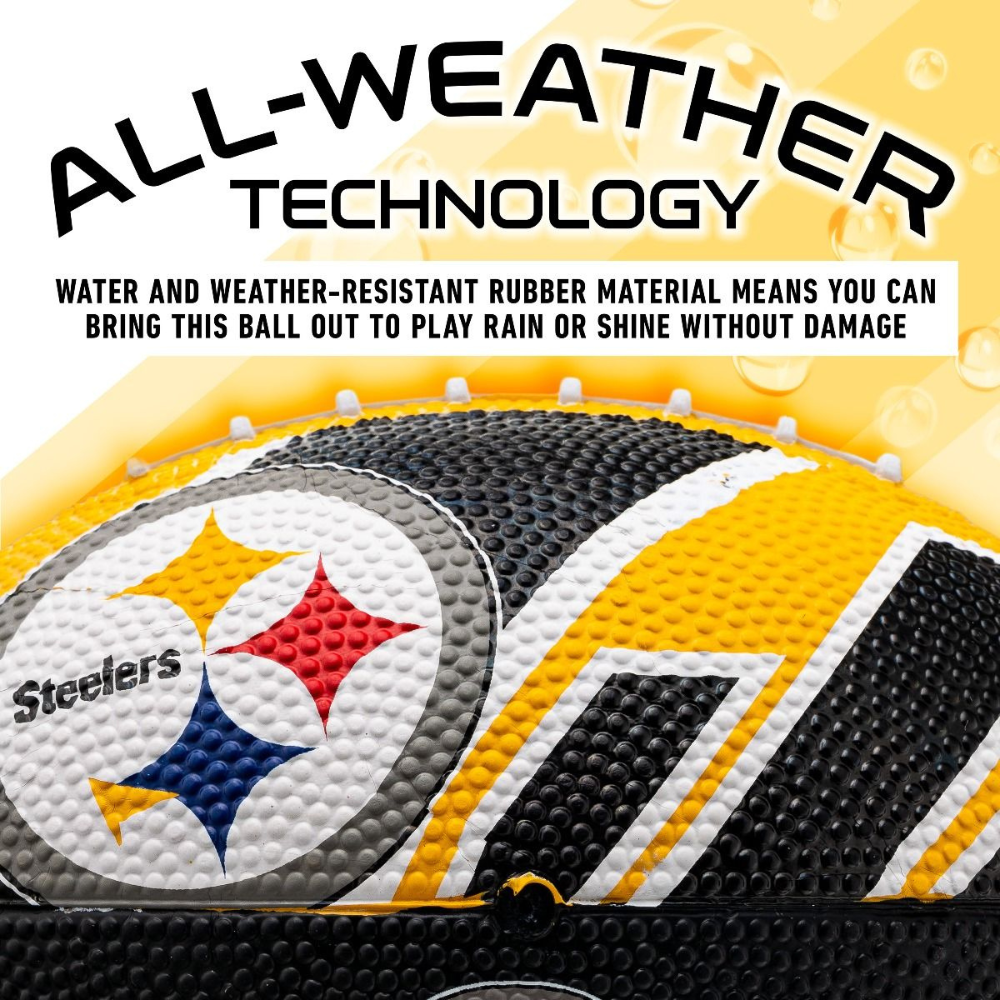 BALÓN FÚTBOL AMERICANO FRANKLIN SPORTS NFL TEAM STEELERS 22 CM - 5
