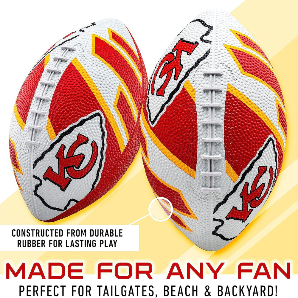 BALÓN FÚTBOL AMERICANO FRANKLIN SPORTS NFL TEAM CHIEFS 22 CM - 3