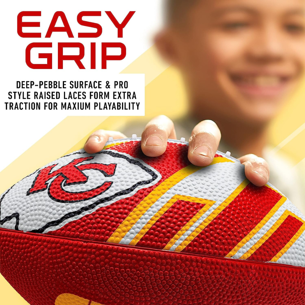 BALÓN FÚTBOL AMERICANO FRANKLIN SPORTS NFL TEAM CHIEFS 22 CM - 4