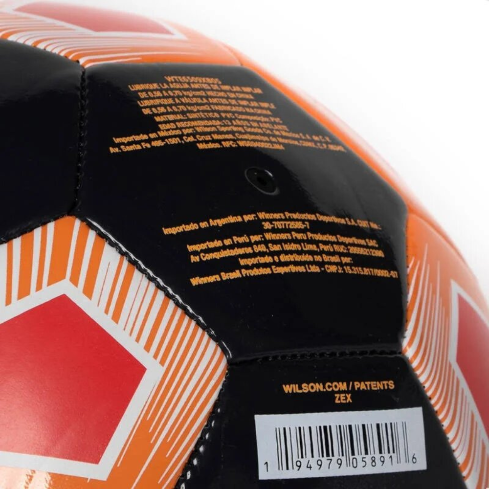 BALÓN FUTBOL WILSON PENTAGON PRO TAMAÑO 5 NEGRO - 5