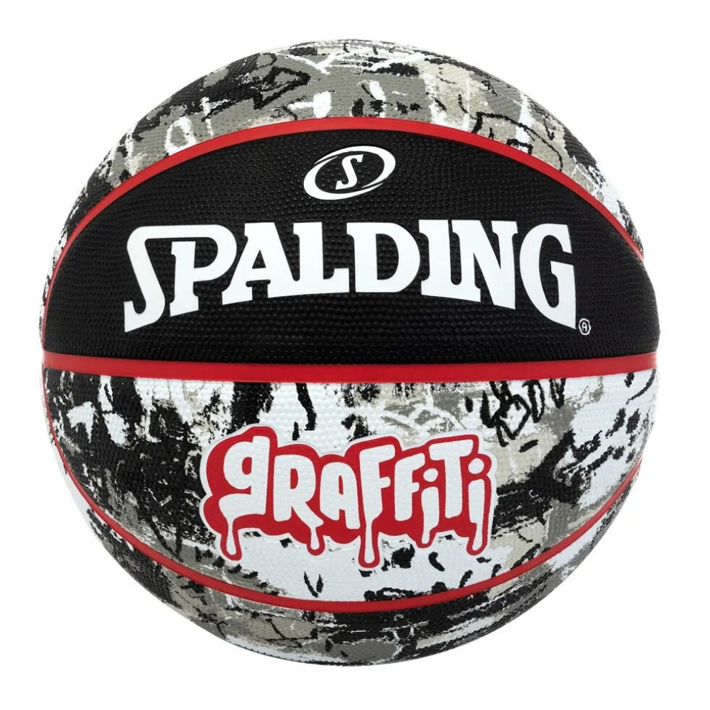 BALÓN BASKETBALL SPALDING GRAFFITI TAMAÑO 7 ROJO - 1