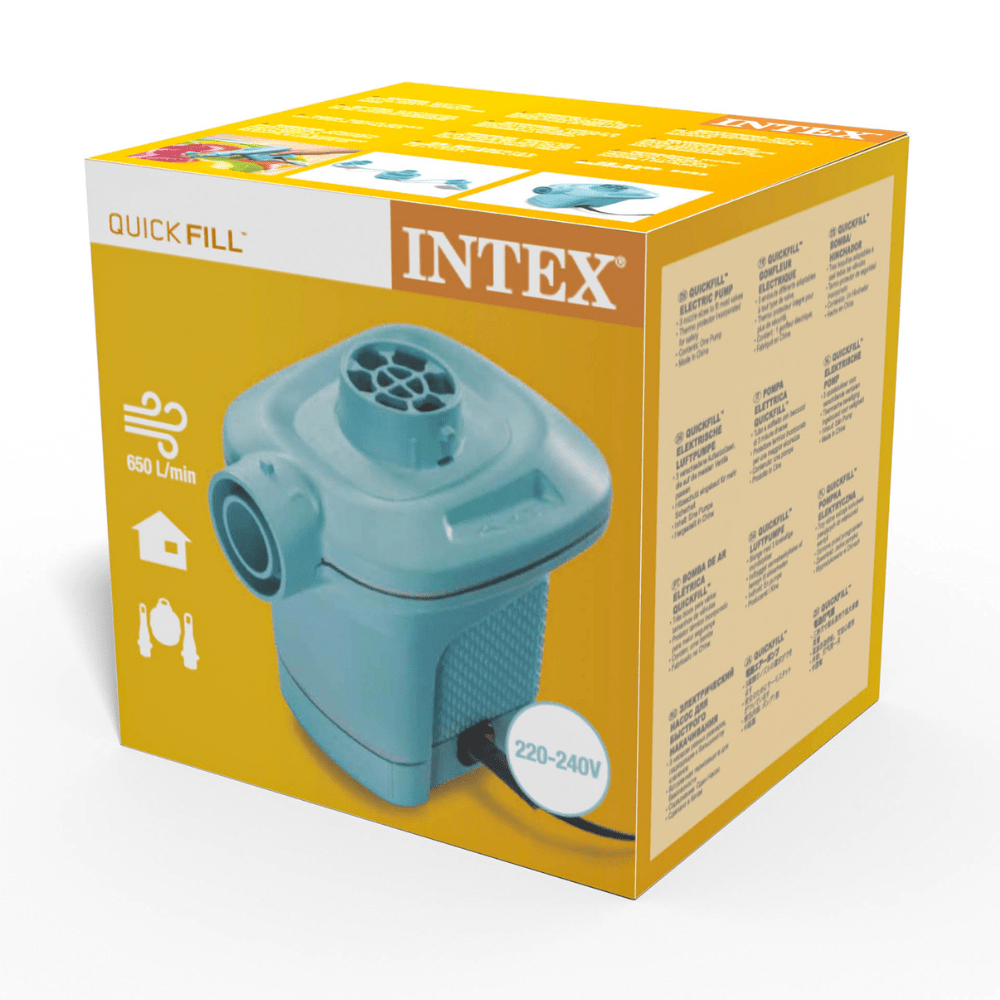 INFLADOR ELÉCTRICO INTEX CORRIENTE 220-240V QUICKFILL AC 650 LTS/MIN - 3