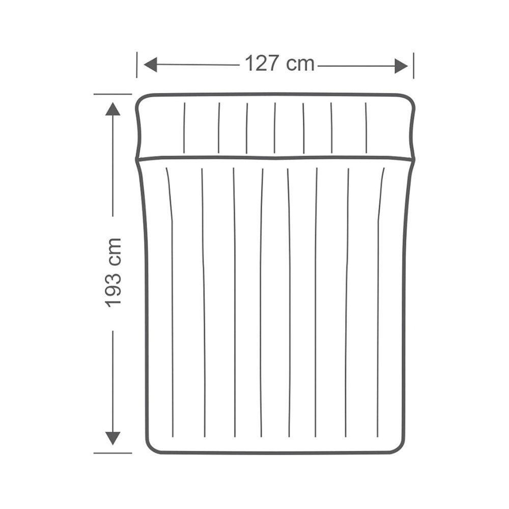 COLCHÓN INFLABLE INTEX 127 CM PARA ACAMPAR X193X24 CAMPING MAT - 4