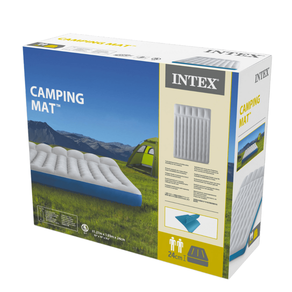 COLCHÓN INFLABLE INTEX 127 CM PARA ACAMPAR X193X24 CAMPING MAT - 5
