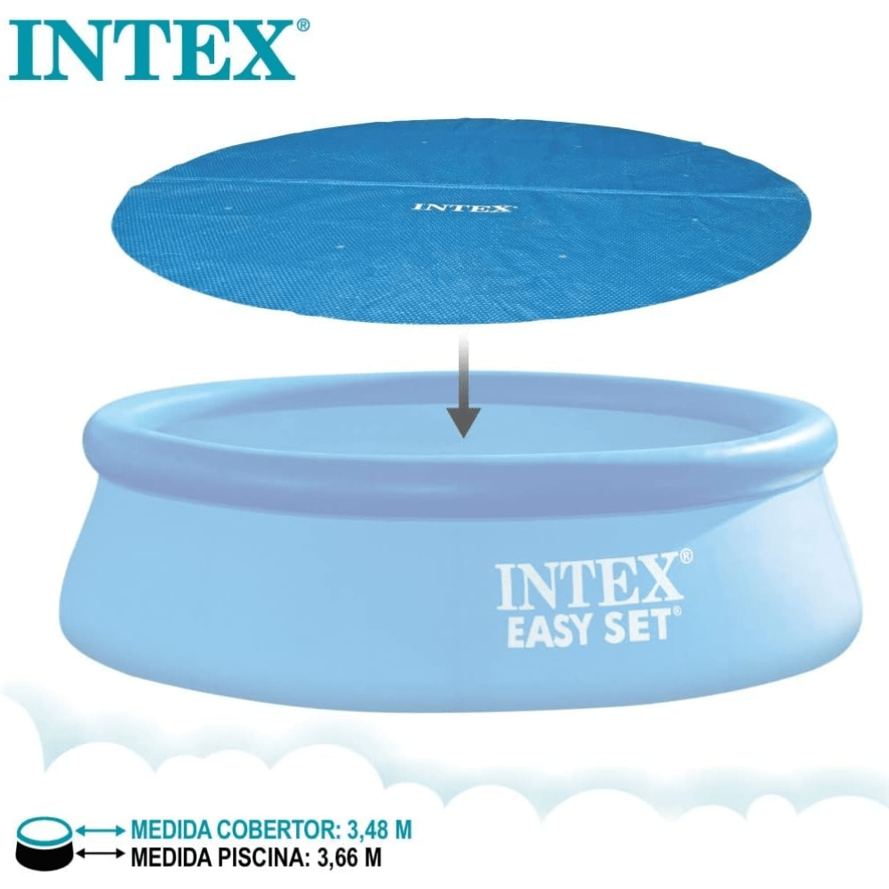 COBERTOR INTEX SOLAR PISCINA REDONDA 366 CM SOLAR POOL COVER - 4