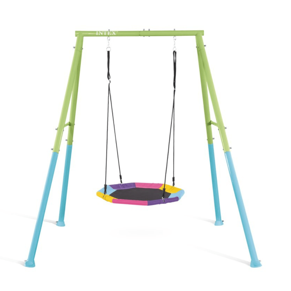 SET INTEX COLUMPIO NIDO OCTOGONAL SAUCER SWING VERDE AZUL - 2