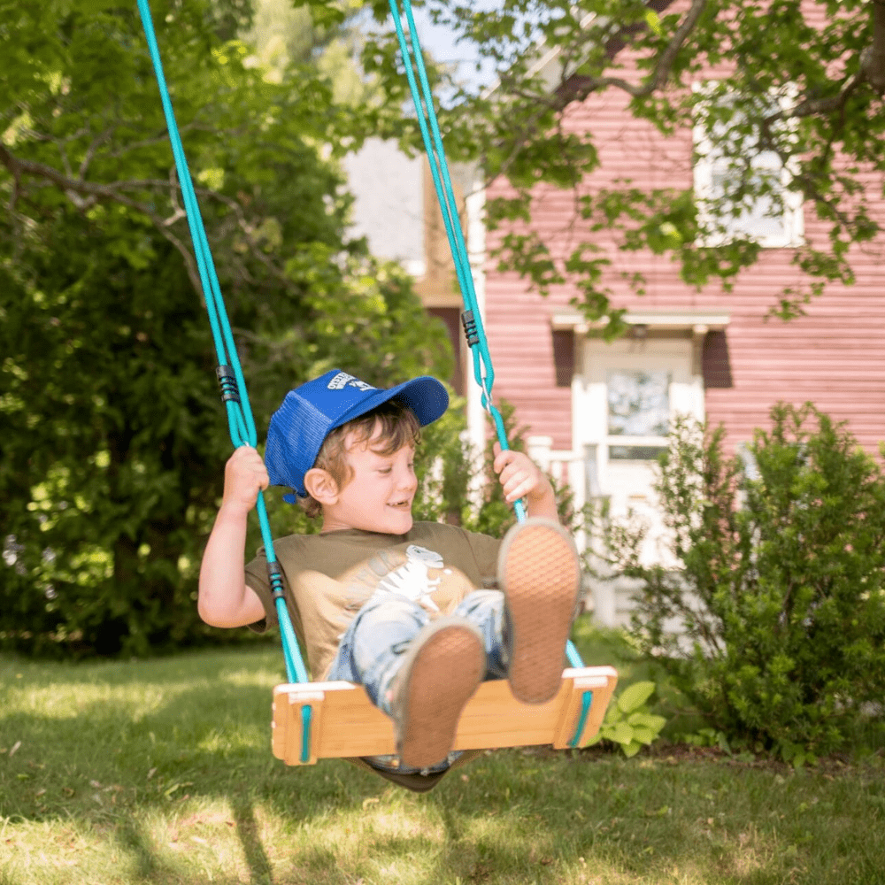 COLUMPIO SLACKERS AZUL DE MADERA CLASSIC WOODEN SWING - 2