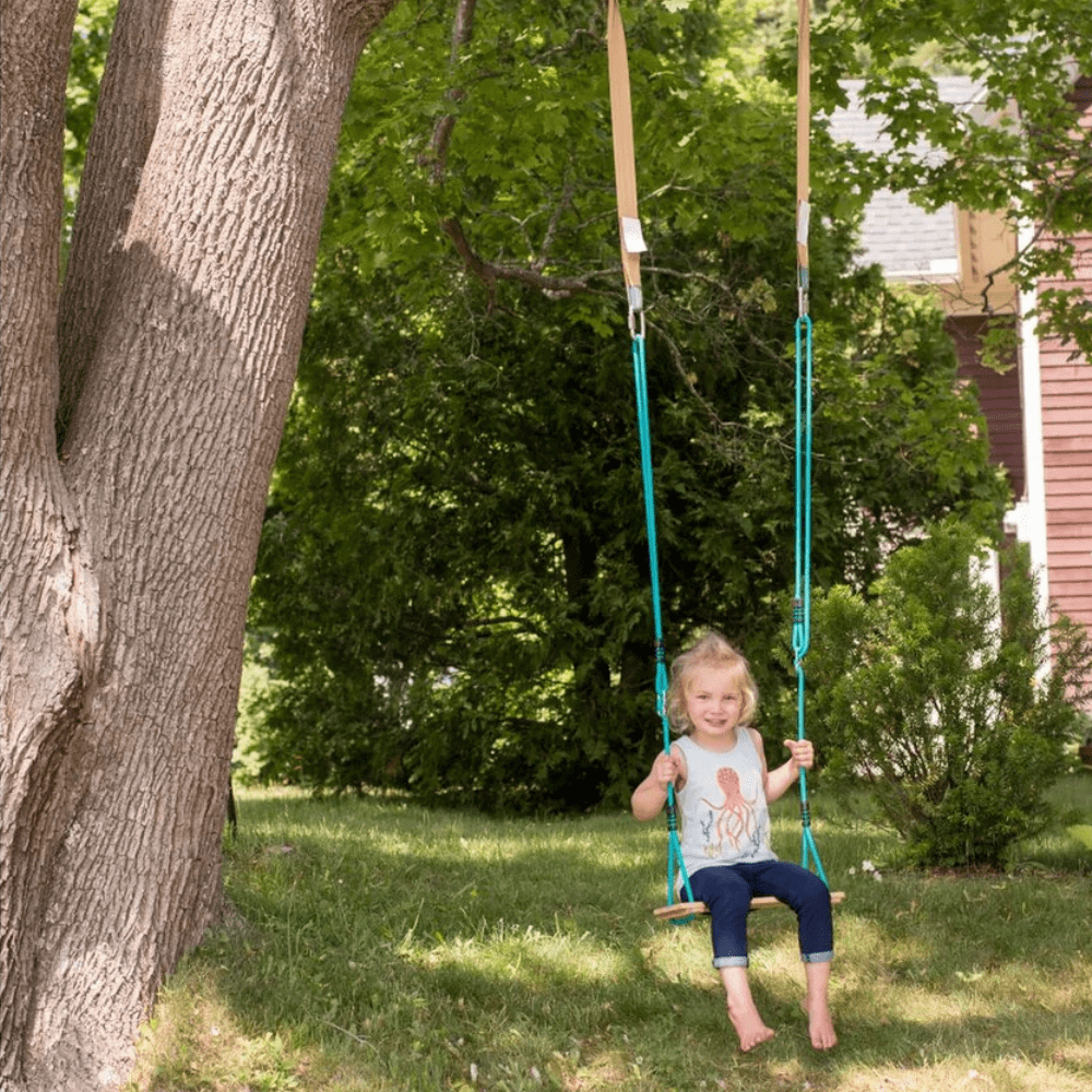 COLUMPIO SLACKERS AZUL DE MADERA CLASSIC WOODEN SWING - 3