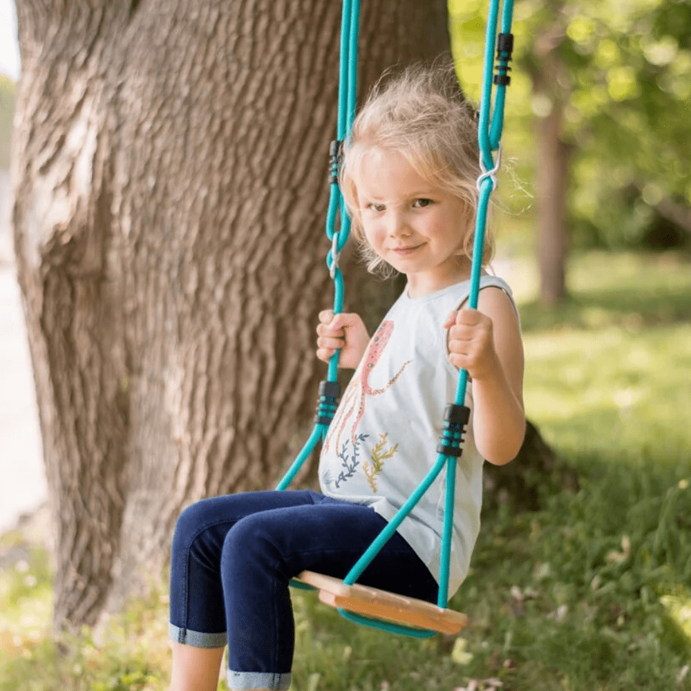 COLUMPIO SLACKERS AZUL DE MADERA CLASSIC WOODEN SWING - 5